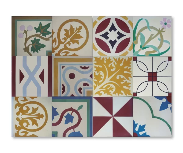 Cement Tile Patchwork Ref Cream